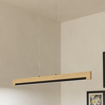 Eglo - Led Dimmable κρεμαστό φωτιστικό οροφής LED/25,5W/230V 3000K μαύρο/μπεζ