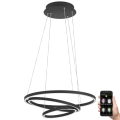 Eglo - LED Dimmable κρεμαστό φωτιστικό οροφής  LED/43,2W/230V μαύρο