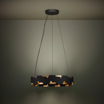 Eglo - Led Dimmable κρεμαστό φωτιστικό οροφής LED/72W/230V 3000K μαύρο/χρυσό