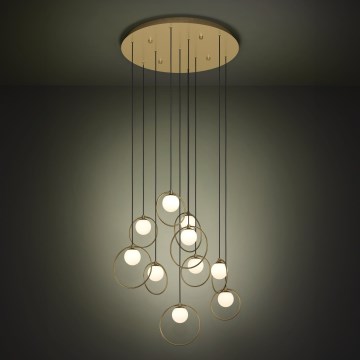Eglo - Led Dimmable κρεμαστό φωτιστικό οροφής 10xLED/3W/230V 3000K διάμετρος 58 cm χρυσό