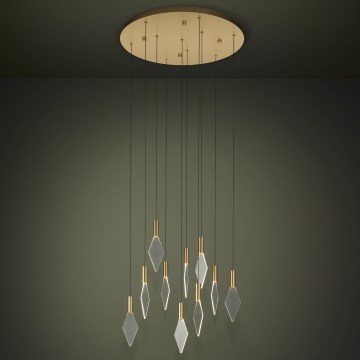 Eglo - Led Dimmable κρεμαστό φωτιστικό οροφής 10xLED/3W/230V 3000K διάμετρος 58 cm χρυσό