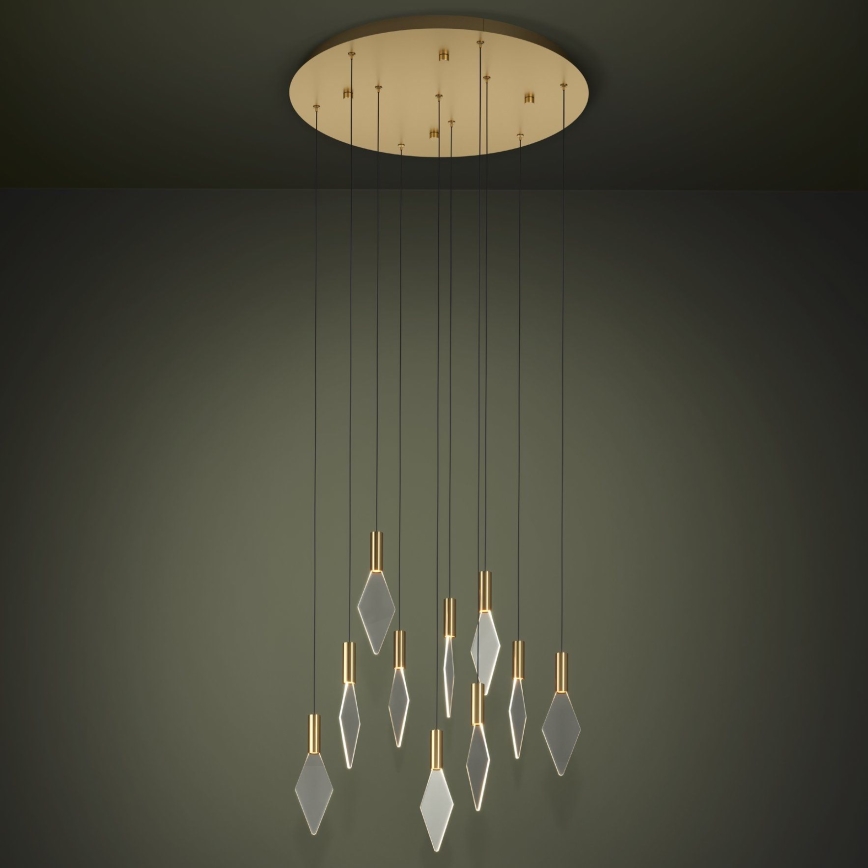 Eglo - Led Dimmable κρεμαστό φωτιστικό οροφής 10xLED/3W/230V 3000K διάμετρος 58 cm χρυσό