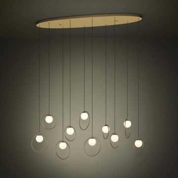 Eglo - Led Dimmable κρεμαστό φωτιστικό οροφής 10xLED/3W/230V 3000K χρυσό