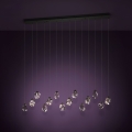 Eglo - Led Dimmable κρεμαστό φωτιστικό οροφής 14xLED/3W/230V 3000K μαύρο/διαφανές