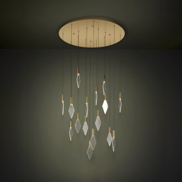 Eglo - Led Dimmable κρεμαστό φωτιστικό οροφής 16xLED/3,3W/230V 3000K διάμετρος 78 cm χρυσό