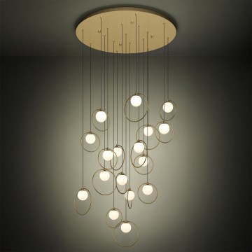 Eglo - Led Dimmable κρεμαστό φωτιστικό οροφής 17xLED/3W/230V 3000K διάμετρος 78 cm χρυσό