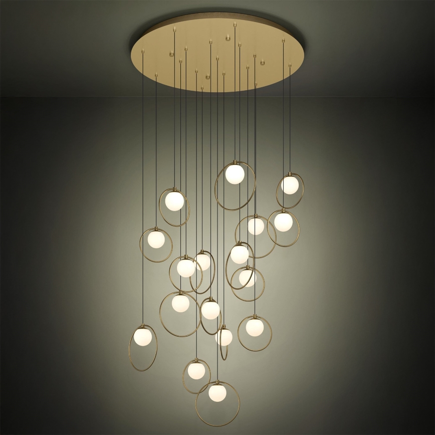 Eglo - Led Dimmable κρεμαστό φωτιστικό οροφής 17xLED/3W/230V 3000K διάμετρος 78 cm χρυσό