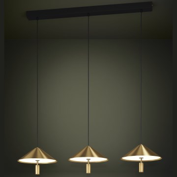 Eglo - Led Dimmable κρεμαστό φωτιστικό οροφής 3xLED/12W/230V 3000K χρυσό