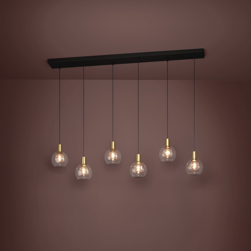 Eglo - Led Dimmable κρεμαστό φωτιστικό οροφής 6xLED/5,4W/230V 3000K χρυσό