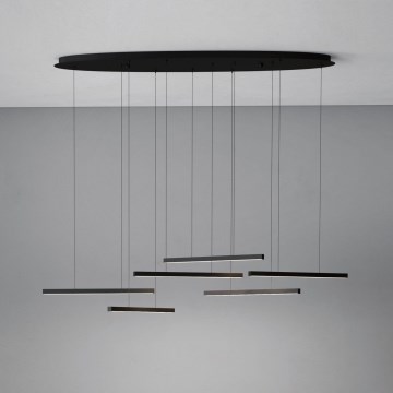 Eglo - Led Dimmable κρεμαστό φωτιστικό οροφής 6xLED/8,4W/230V 3000K μαύρο