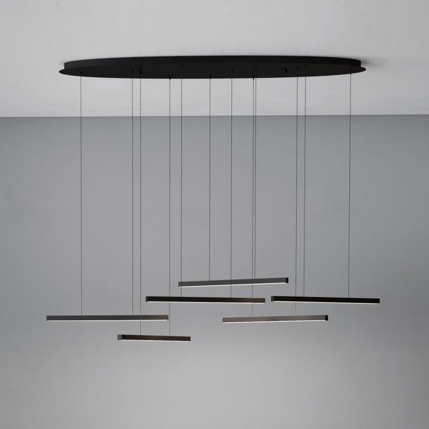 Eglo - Led Dimmable κρεμαστό φωτιστικό οροφής 6xLED/8,4W/230V 3000K μαύρο