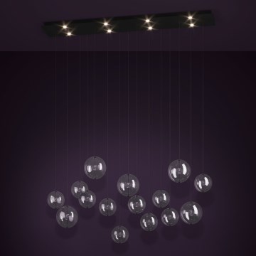 Eglo - Led Dimmable κρεμαστό φωτιστικό οροφής 8xLED/4,2W/230V 3000K διαφανές