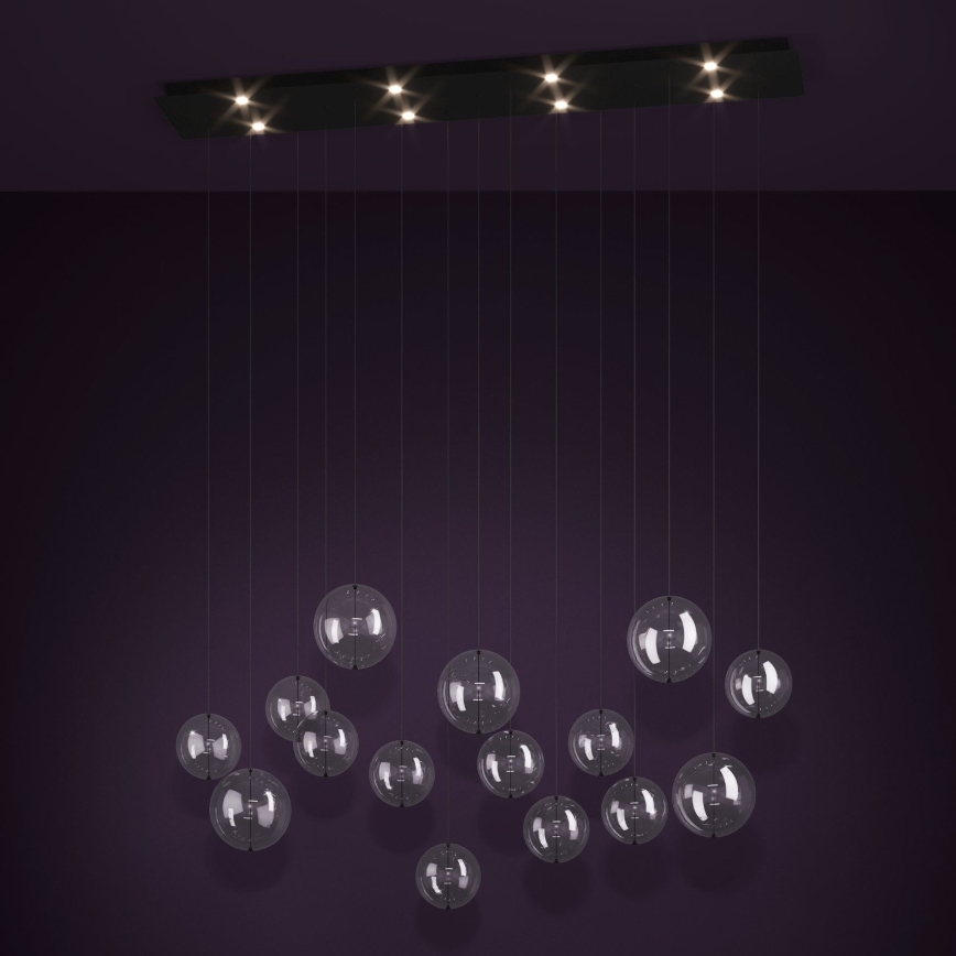 Eglo - Led Dimmable κρεμαστό φωτιστικό οροφής 8xLED/4,2W/230V 3000K διαφανές