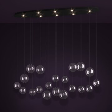 Eglo - Led Dimmable κρεμαστό φωτιστικό οροφής 8xLED/4,2W/230V 3000K διαφανές