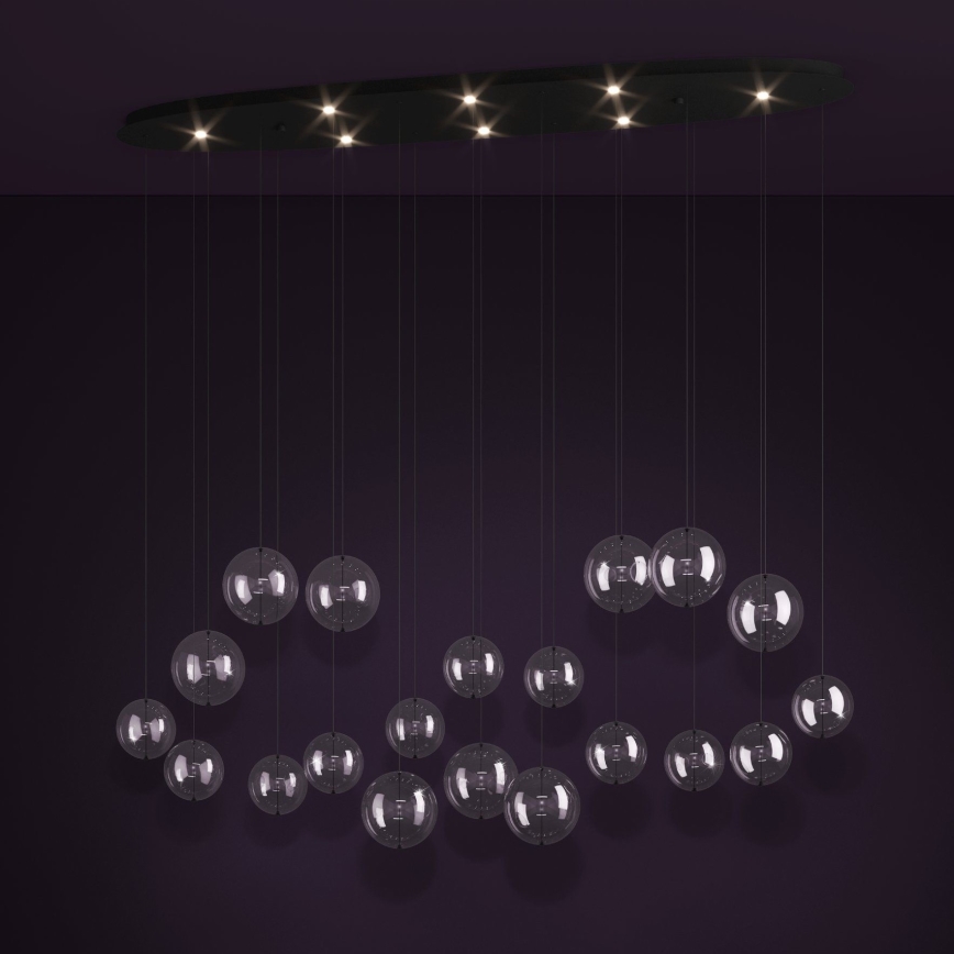 Eglo - Led Dimmable κρεμαστό φωτιστικό οροφής 8xLED/4,2W/230V 3000K διαφανές