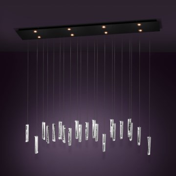 Eglo - Led Dimmable κρεμαστό φωτιστικό οροφής 8xLED/4,2W/230V 3000K διαφανή