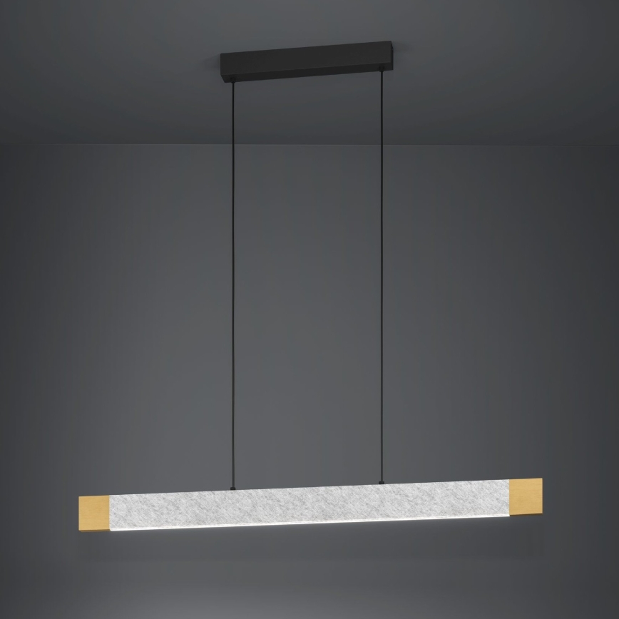 Eglo - Led Dimmable κρεμαστό φωτιστικό οροφής LED/22,2W/230V 3000K καφέ/γκρι