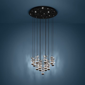Eglo - Led Dimmable κρεμαστό φωτιστικό οροφής LED/27W/230V 3000K μαύρο