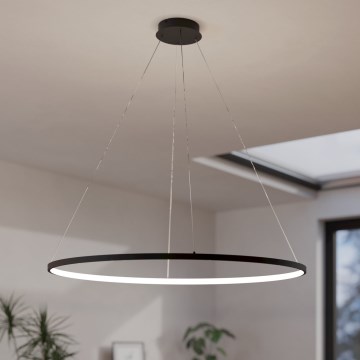 Eglo - Led Dimmable κρεμαστό φωτιστικό οροφής LED/40W/230V 2700-6500K μαύρο + τηλεχειριστήριο