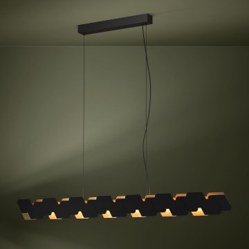 Eglo - Led Dimmable κρεμαστό φωτιστικό οροφής LED/44W/230V 3000K μαύρο/χρυσό