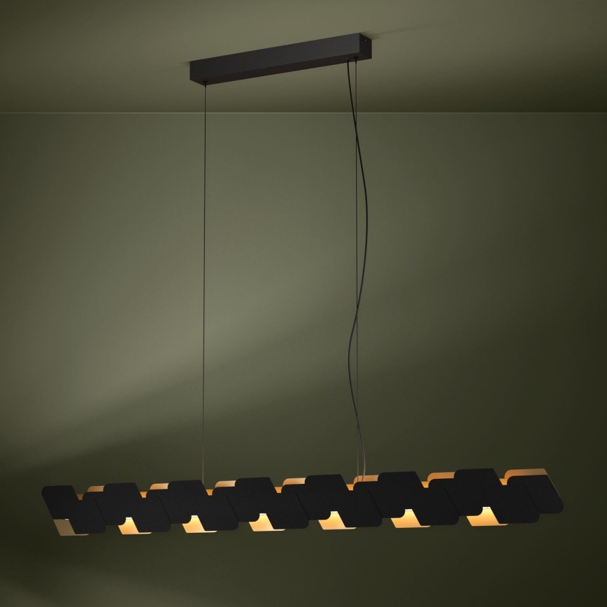 Eglo - Led Dimmable κρεμαστό φωτιστικό οροφής LED/44W/230V 3000K μαύρο/χρυσό