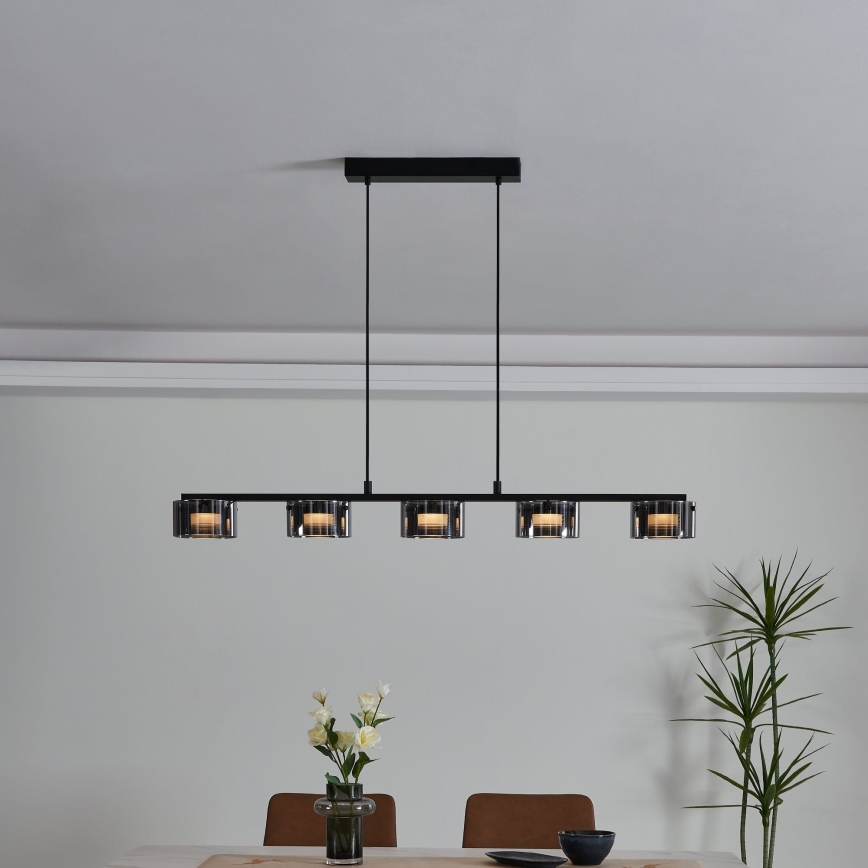Eglo - LED Dimmable πολύφωτο ράγα 5xLED/5,4W/230V