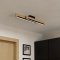 Eglo - LED Dimmable φωτιστικό οροφής 2xLED/10W/230V 3000K μαύρο/μπεζ