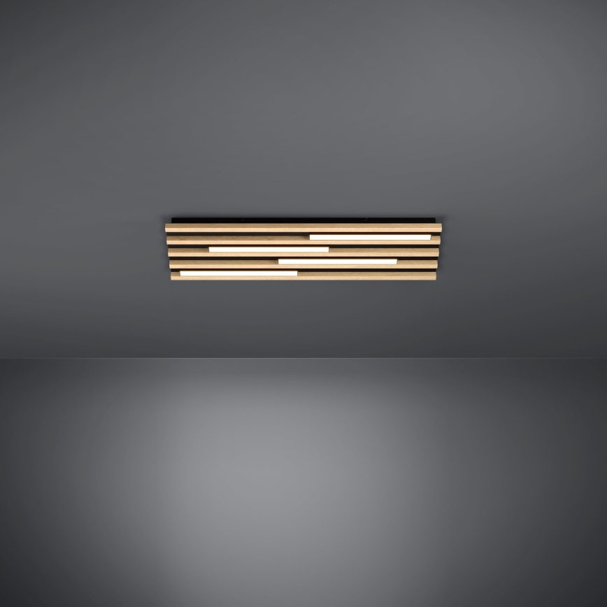 Eglo - LED Dimmable φωτιστικό οροφής 4xLED/9W/230V 3000K 22x78 cm καφέ