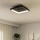 Eglo - LED Dimmable φωτιστικό οροφής LED/12W/230V 2700-6500K μαύρο + τηλεχειριστήριο