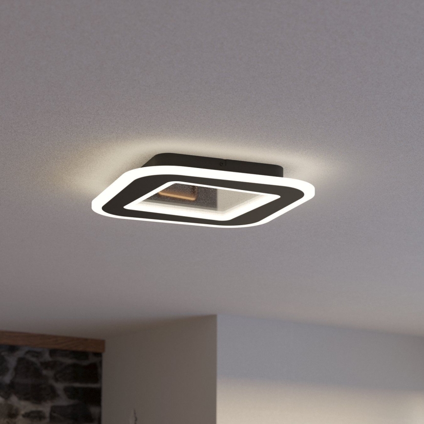 Eglo - LED Dimmable φωτιστικό οροφής LED/20W/230V 2700-6500K μαύρο + τηλεχειριστήριο