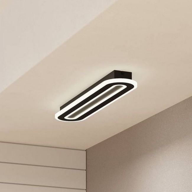 Eglo - LED Dimmable φωτιστικό οροφής LED/20W/230V 2700-6500K μαύρο + τηλεχειριστήριο