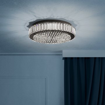 Eglo - LED Dimmable φωτιστικό οροφής LED/23,5W/230V 4000K μαύρο