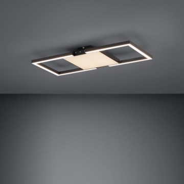 Eglo - LED Dimmable φωτιστικό οροφής LED/26,2W/230V 2700-6500K μαύρο + τηλεχειριστήριο