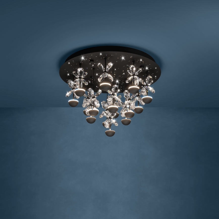 Eglo - LED Dimmable φωτιστικό οροφής LED/27W/230V 3000K μαύρο