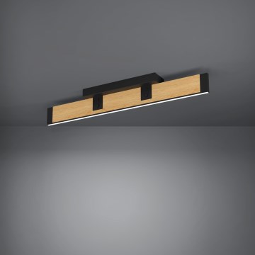 Eglo - LED Dimmable φωτιστικό οροφής LED/27W/230V 3000K μαύρο/καφέ