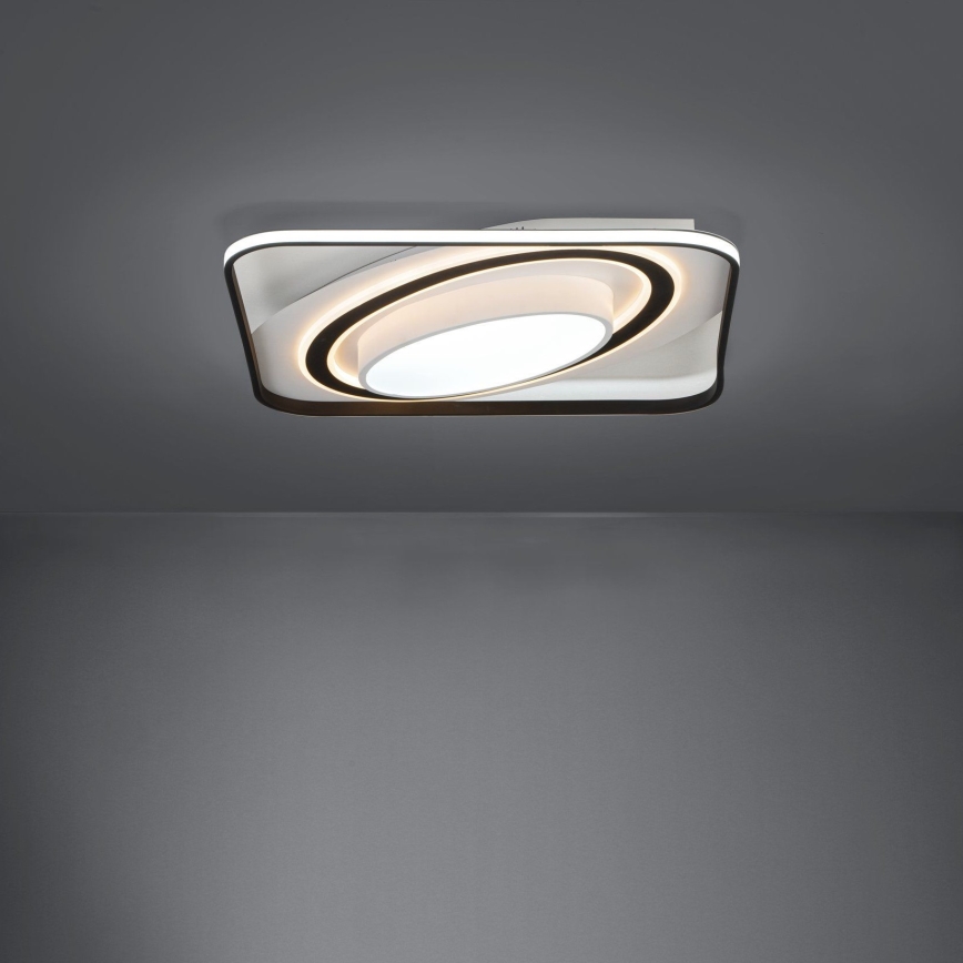 Eglo - LED Dimmable φωτιστικό οροφής LED/28W/230V+LED/13W+ LED/2,8W 3000-6500K μαύρο + τηλεχειριστήριο