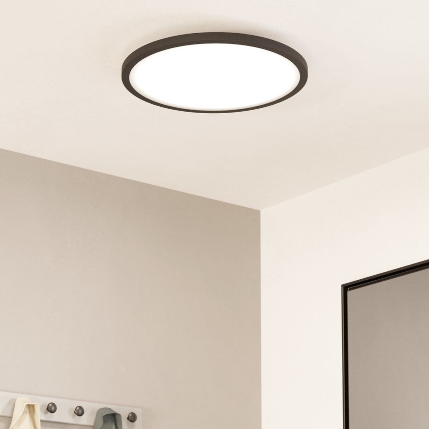 Eglo - LED Dimmable φωτιστικό οροφής LED/33,5W/230V διάμετρος 45 cm μαύρο