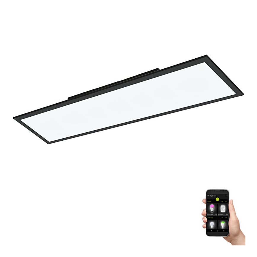 Eglo  - LED Dimmable φωτιστικό οροφής LED/33,5W/230V μαύρο ZigBee