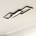 Eglo - LED Dimmable φωτιστικό οροφής LED/37W/230V μαύρο + τηλεχειριστήριο