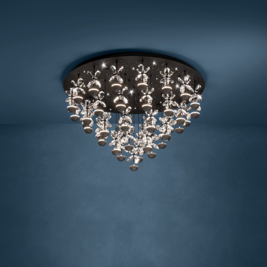 Eglo - LED Dimmable φωτιστικό οροφής LED/77,4W/230V 3000K μαύρο