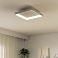 Eglo - LED Dimmable φωτιστικό οροφής LORETELLO LED/12W/230V λευκό + τηλεχειριστήριο