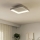 Eglo - LED Dimmable φωτιστικό οροφής LORETELLO LED/12W/230V λευκό + τηλεχειριστήριο