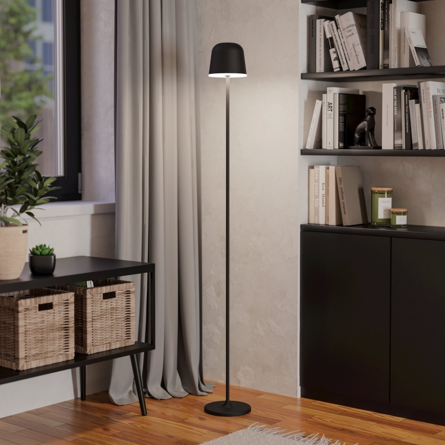 Eglo - LED Dimming Εξωτερικού χώρου επαναφορτιζόμενο επιδαπέδιο φωτιστικό LED/4,3W/5V 2400/3000/4000K IP54 μαύρο