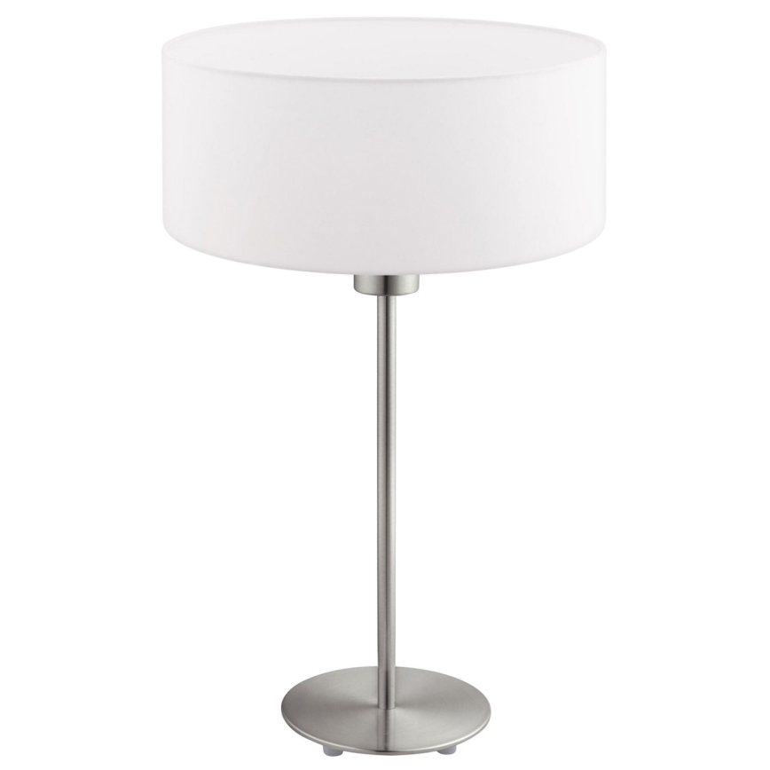 Eglo - LED  Eπιτραπέζιο φωτιστικό TUNJA 1xE27/60W/230V 38,5 cm ματ χρώμιο/λευκό