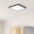 Eglo - LED Φωτιστικό οροφής για μπάνιο LED/13W/230V 2700/4000/6500K 29x29 cm IP44 μαύρο