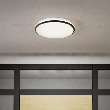 Eglo - LED φωτιστικό οροφής για μπάνιο LED/18W/230V 3000/4000/6500K IP54 μαύρο
