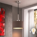 Eglo - LED κρεμαστό φωτιστικό σε καλώδιο TUNJA 1xE27/60W/230V Ø 20 cm καφέ/μαύρο