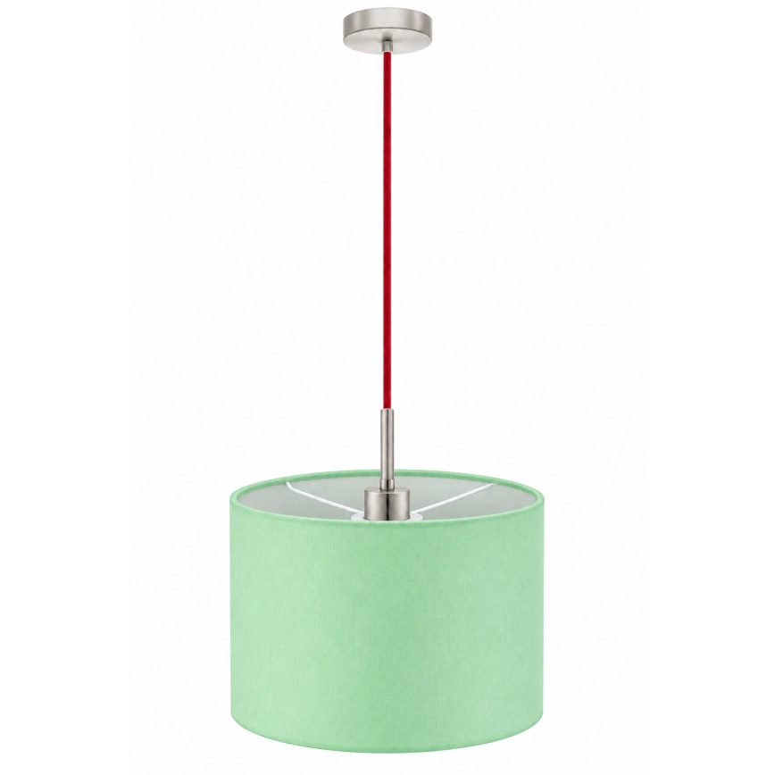Eglo - LED κρεμαστό φωτιστικό με καλώδιο TUNJA 1xE27/60W/230V διάμ. 20 cm πράσινο/κόκκινο