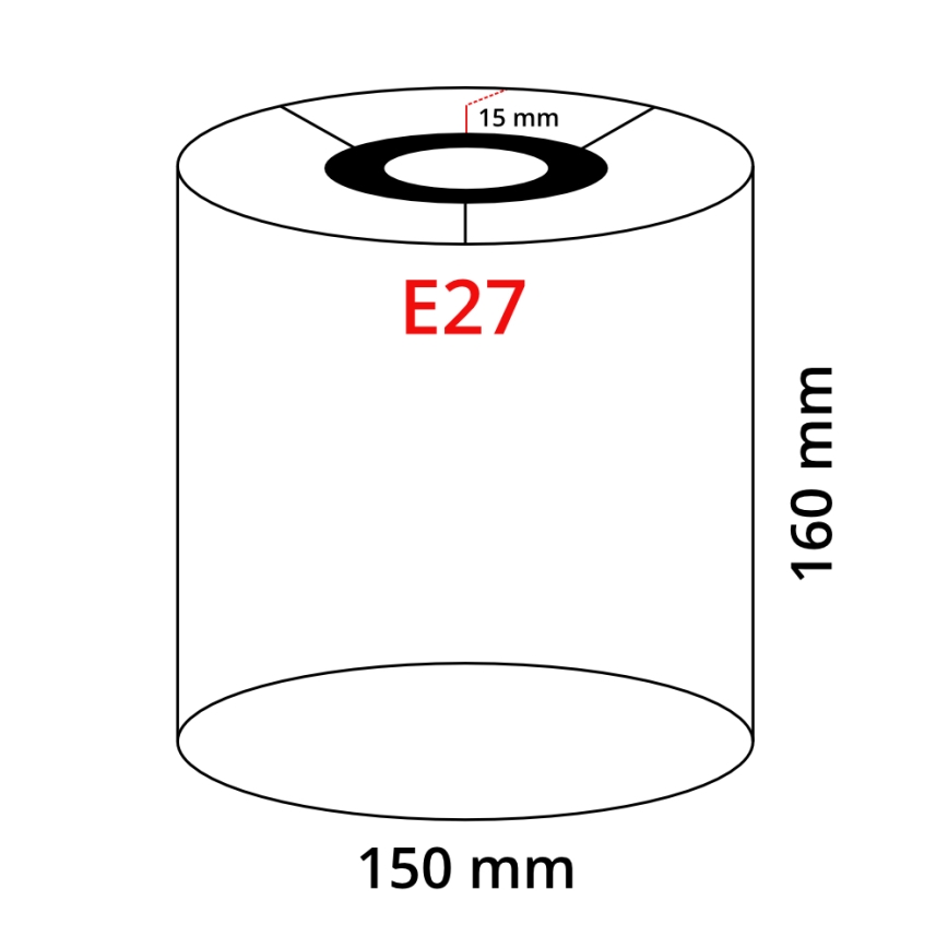 Eglo - LED κρεμαστό φωτιστικό με καλώδιο TUNJA 2xE27/60W/230V ταουπ