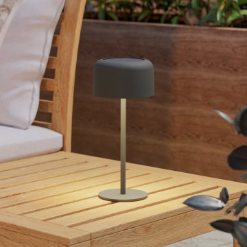 Eglo - LED Ηλιακή επαναφορτιζόμενη επιτραπέζια λάμπα με έλεγχο αφής LED/2,8W/3,7V 1800 mAh IP44 πράσινη